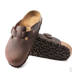 Boston Oiled Leather Birkenstock Clogs Brand New SIZE 38